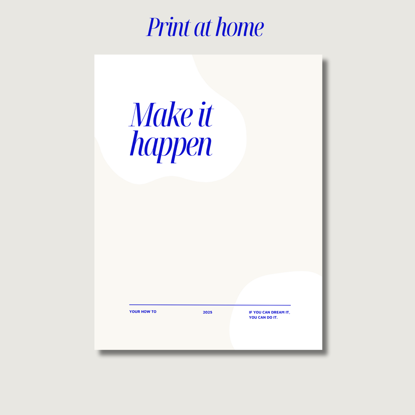 Digital Make it Happen Planner (print at home)